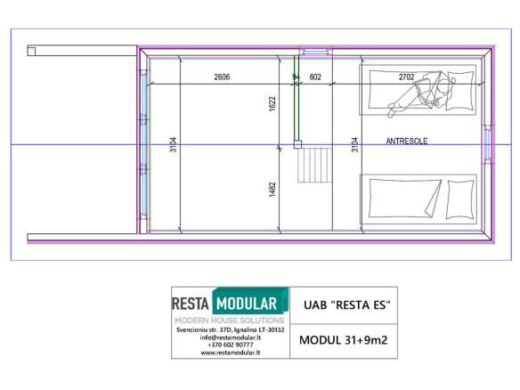 Modul 31+9 m²