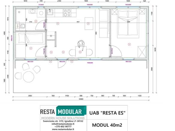 Modul 40 m²