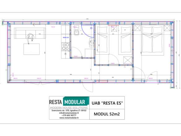 Modul 52 m²