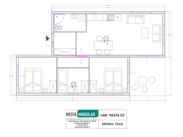 Modul 75 m²