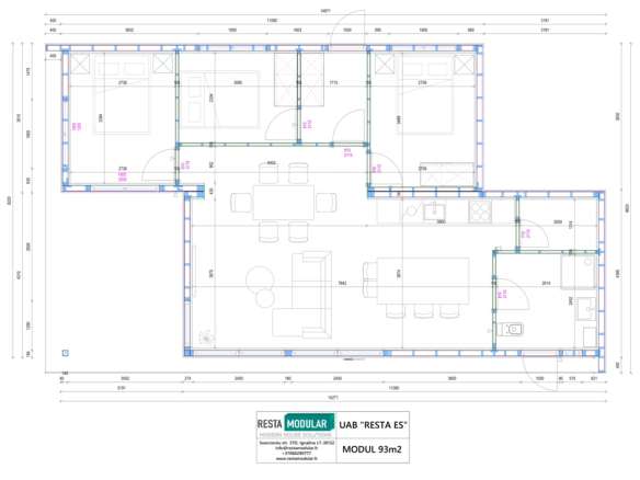 Modul 93 m²