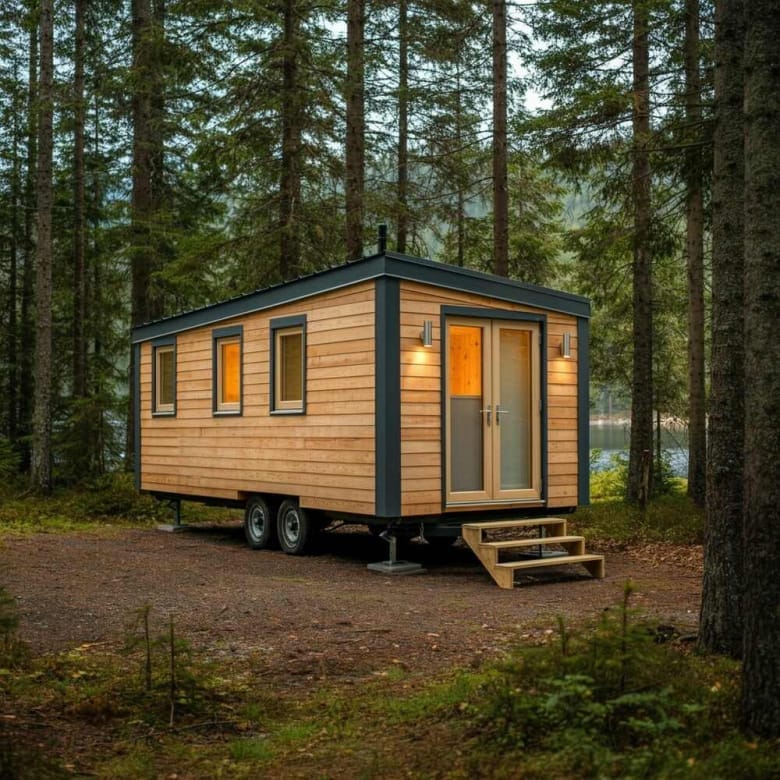 MK640 Single Storey – 16m2 with included furniture
