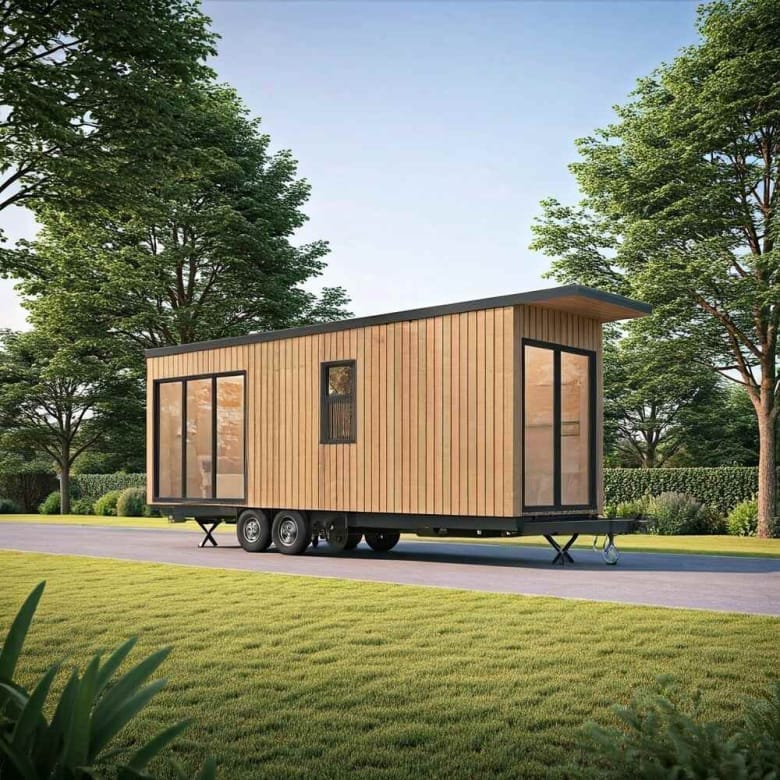 MK640 Single Storey – 16m2 with included furniture