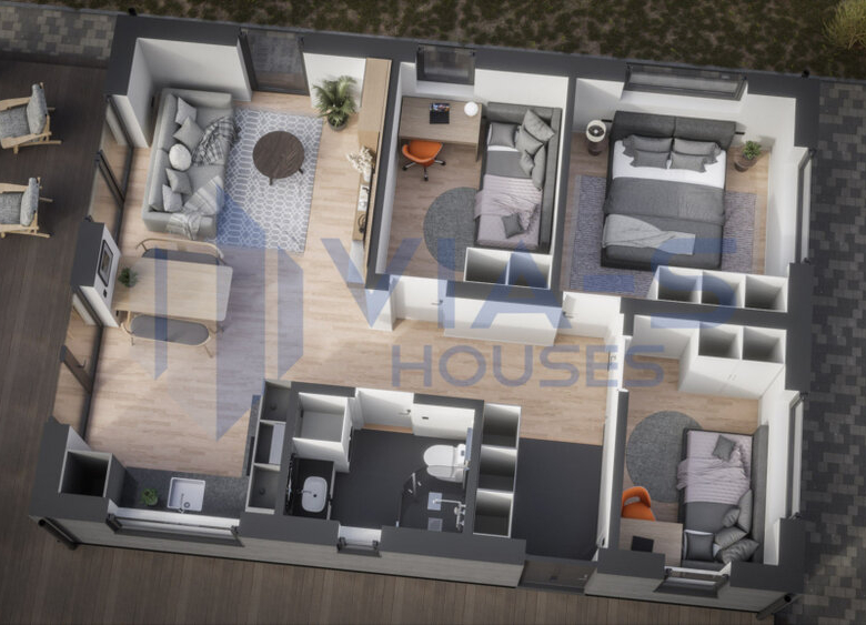 Bostadshus 76 m².