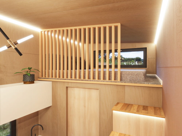 Tiny House Loft Mocha