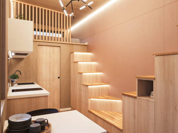 Tiny House Loft Mocha