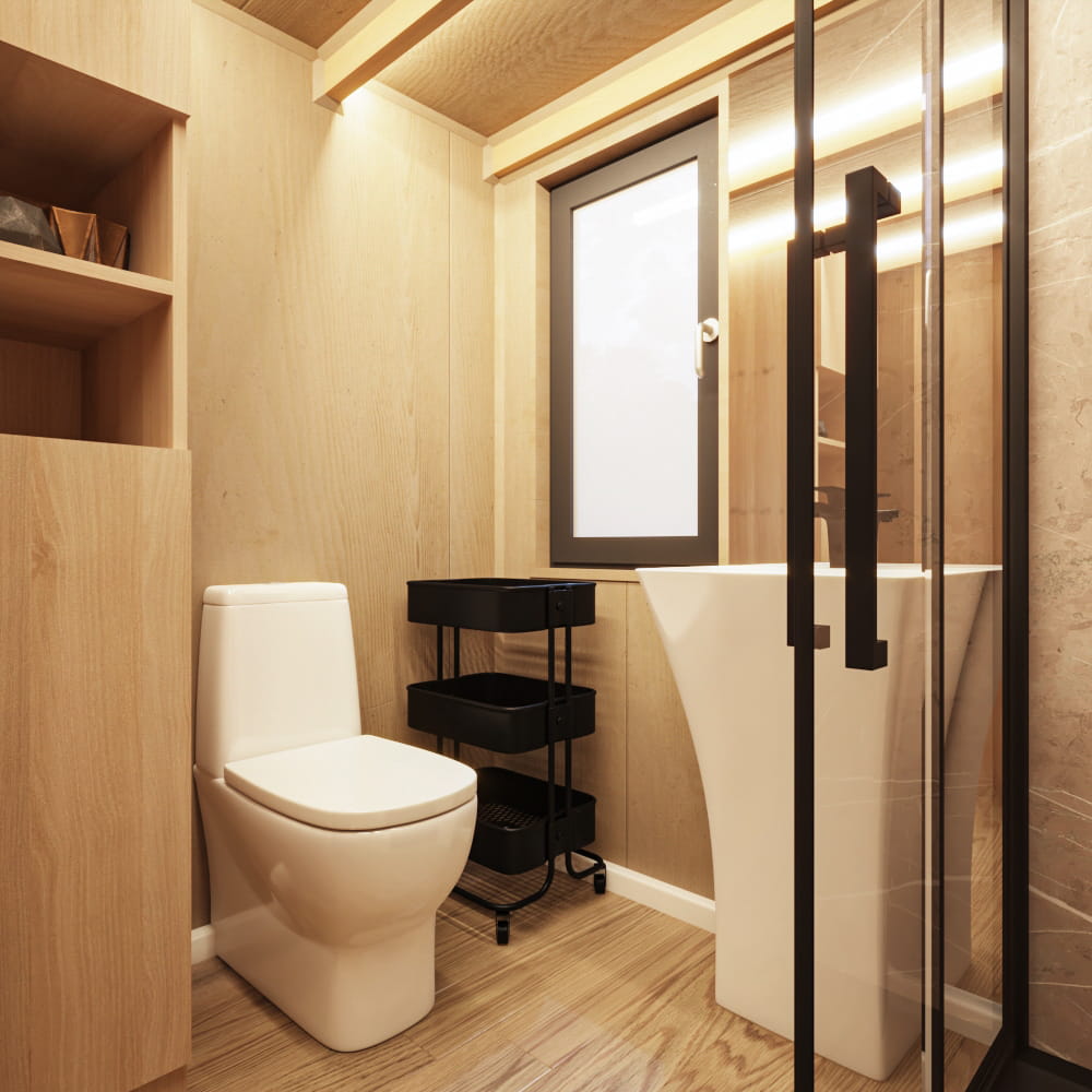 3 Tiny House Loft Mocha