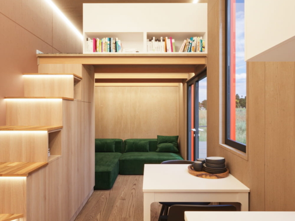 Tiny House Loft Mocha