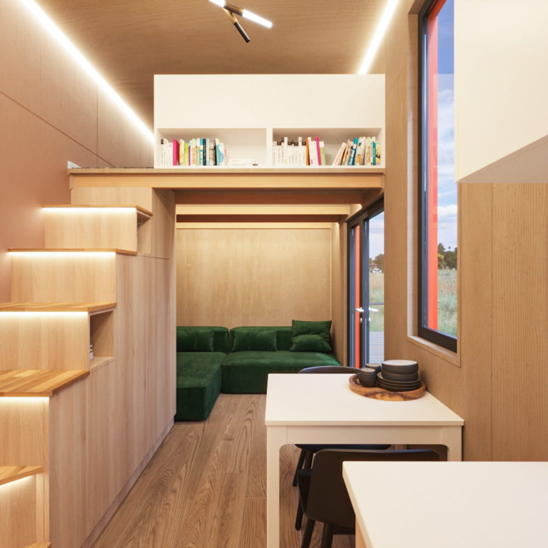 Tiny House Loft Mocha