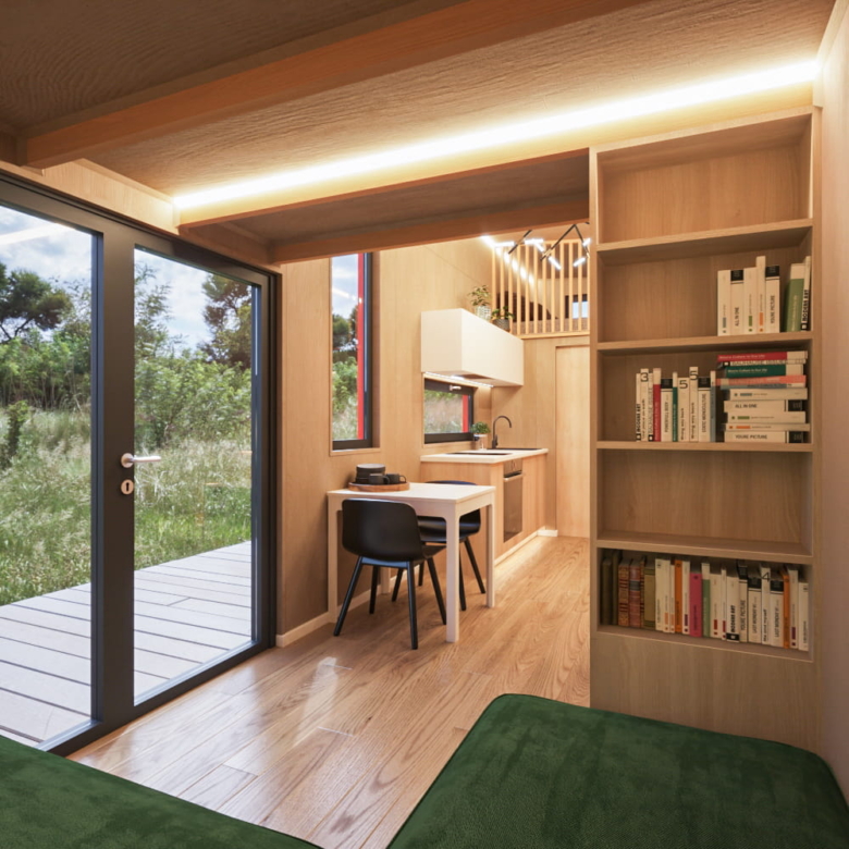 Tiny House Loft Mocha