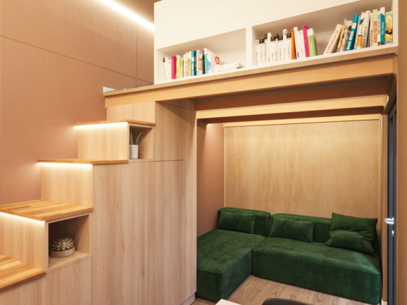 Tiny House Loft Mocha