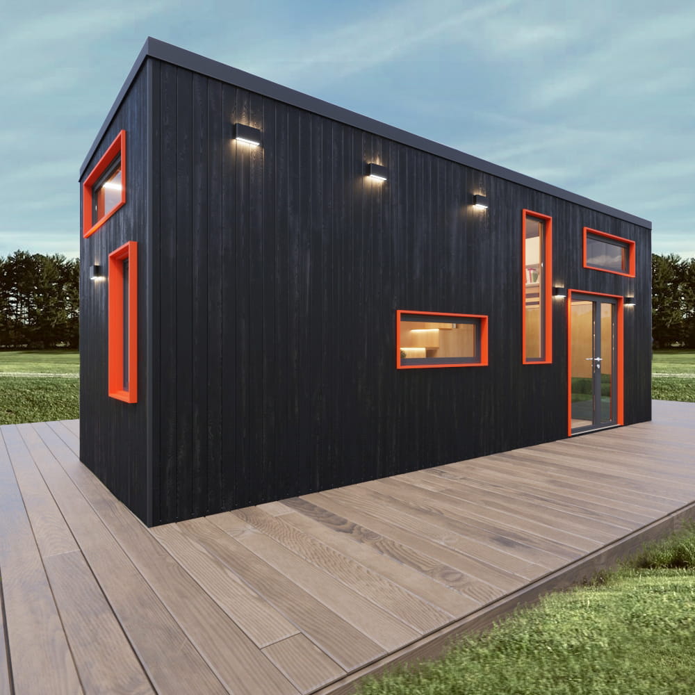 ext1 Tiny House Loft Mocha