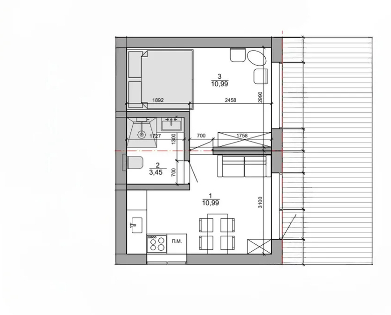 Unitbud – 34m2