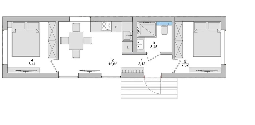 unitbud-barn-45m2-15 Stodoła o powierzchni 45 m²